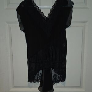 Elegant Black Lace Top